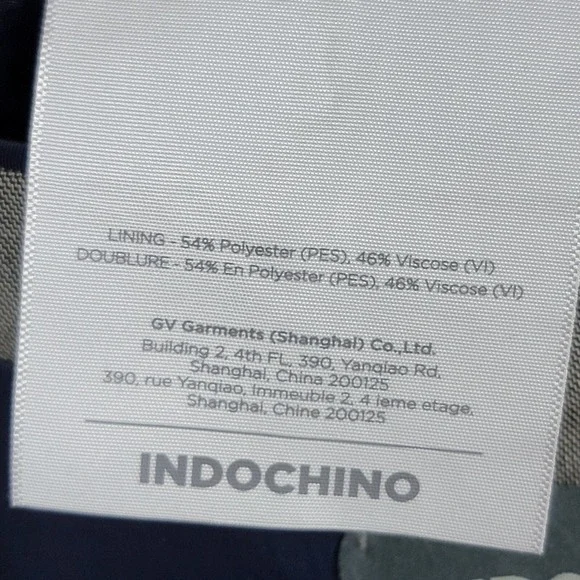Indochino‎ Men's Sport Coat Blazer Two Button Gray Sharkskin Wool Size about 50L